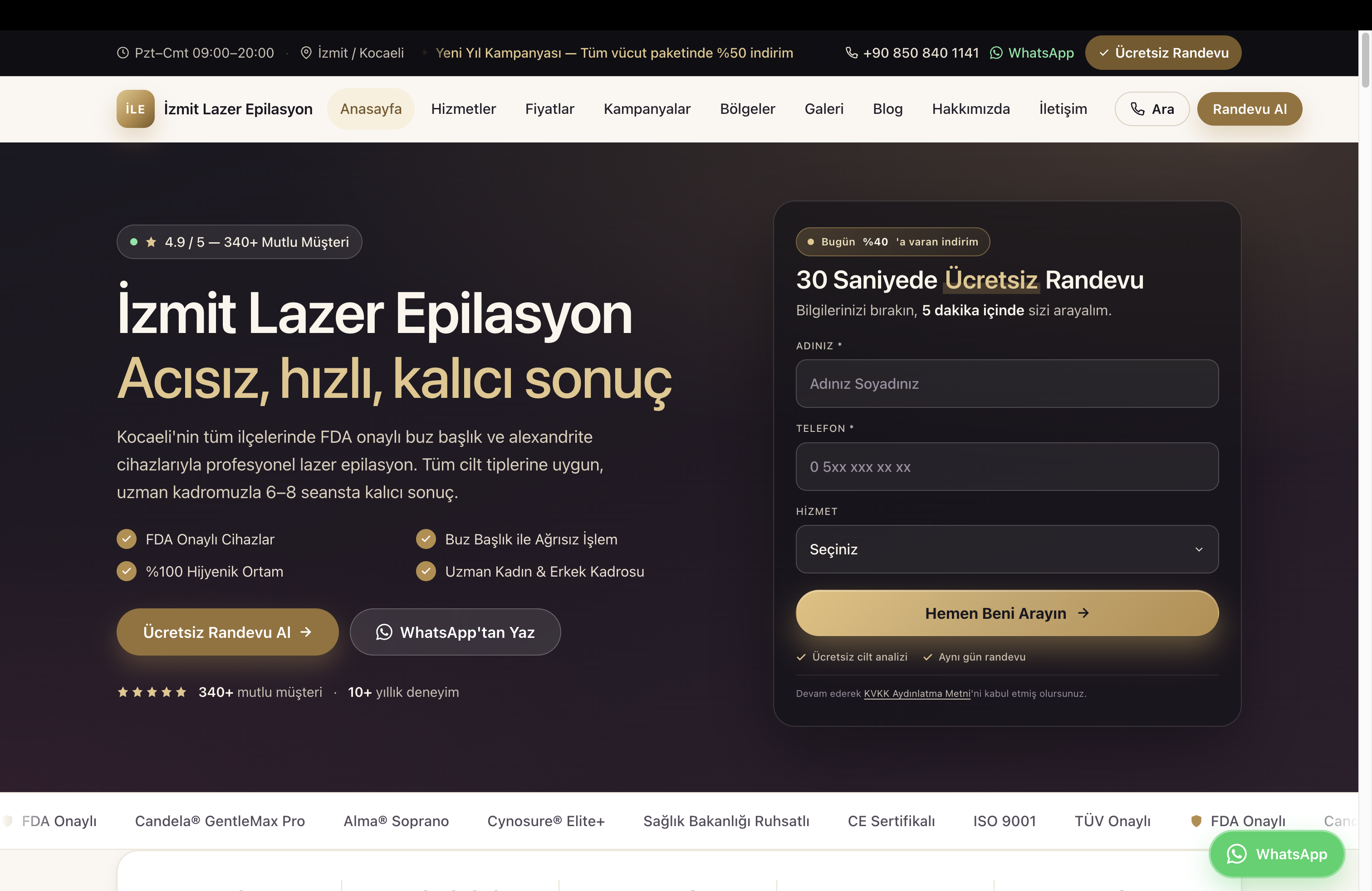 İzmit Lazer Epilasyon Web Tasarım