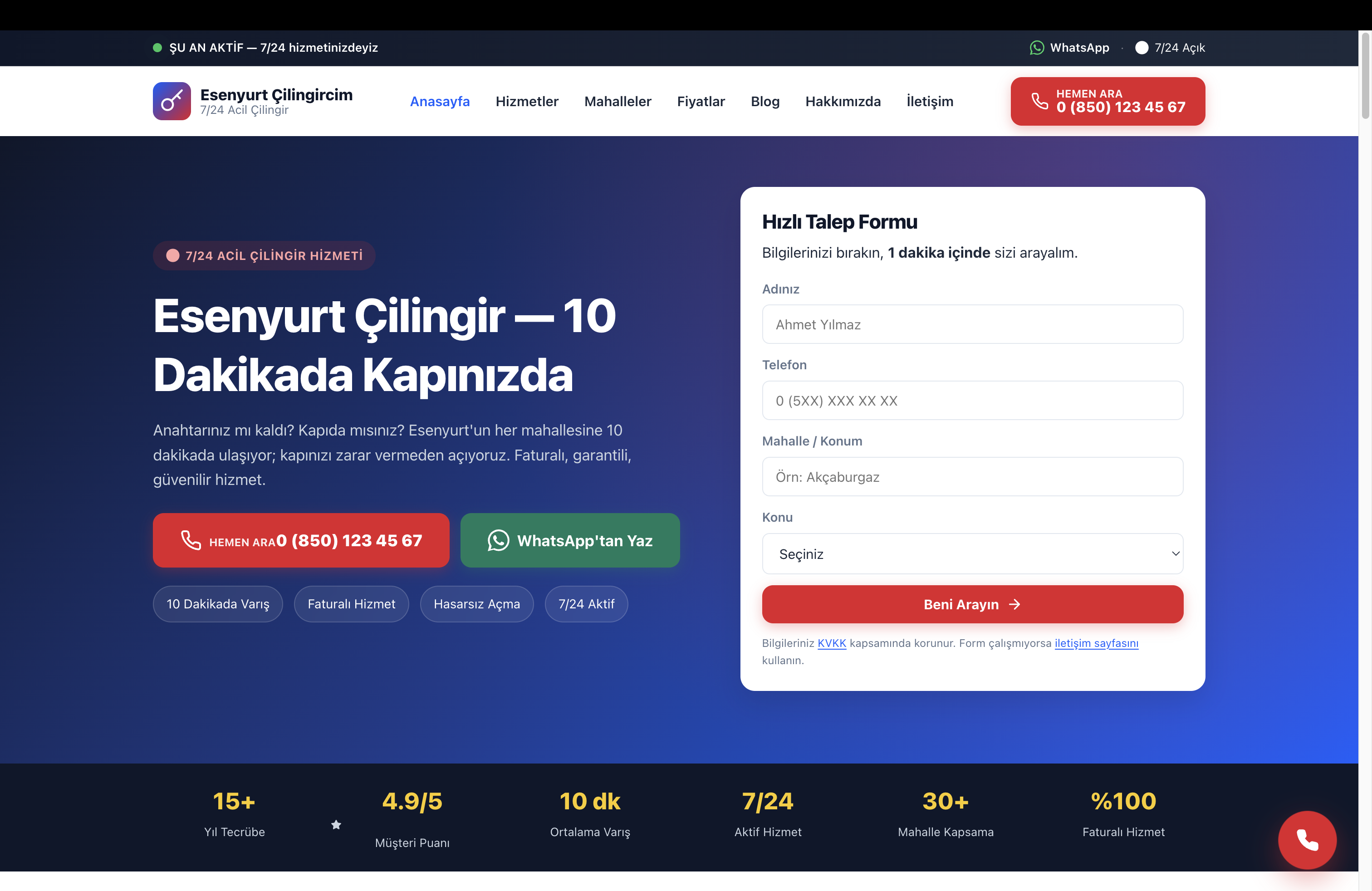 Esenyurt Çilingircim Web Tasarım