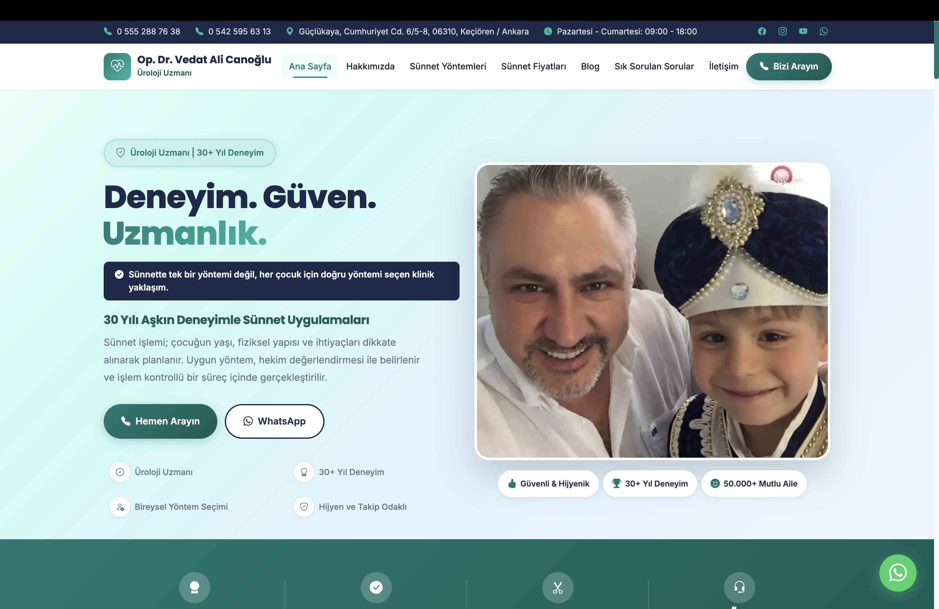 Op. Dr. Vedat Ali Canoğlu Web Tasarım
