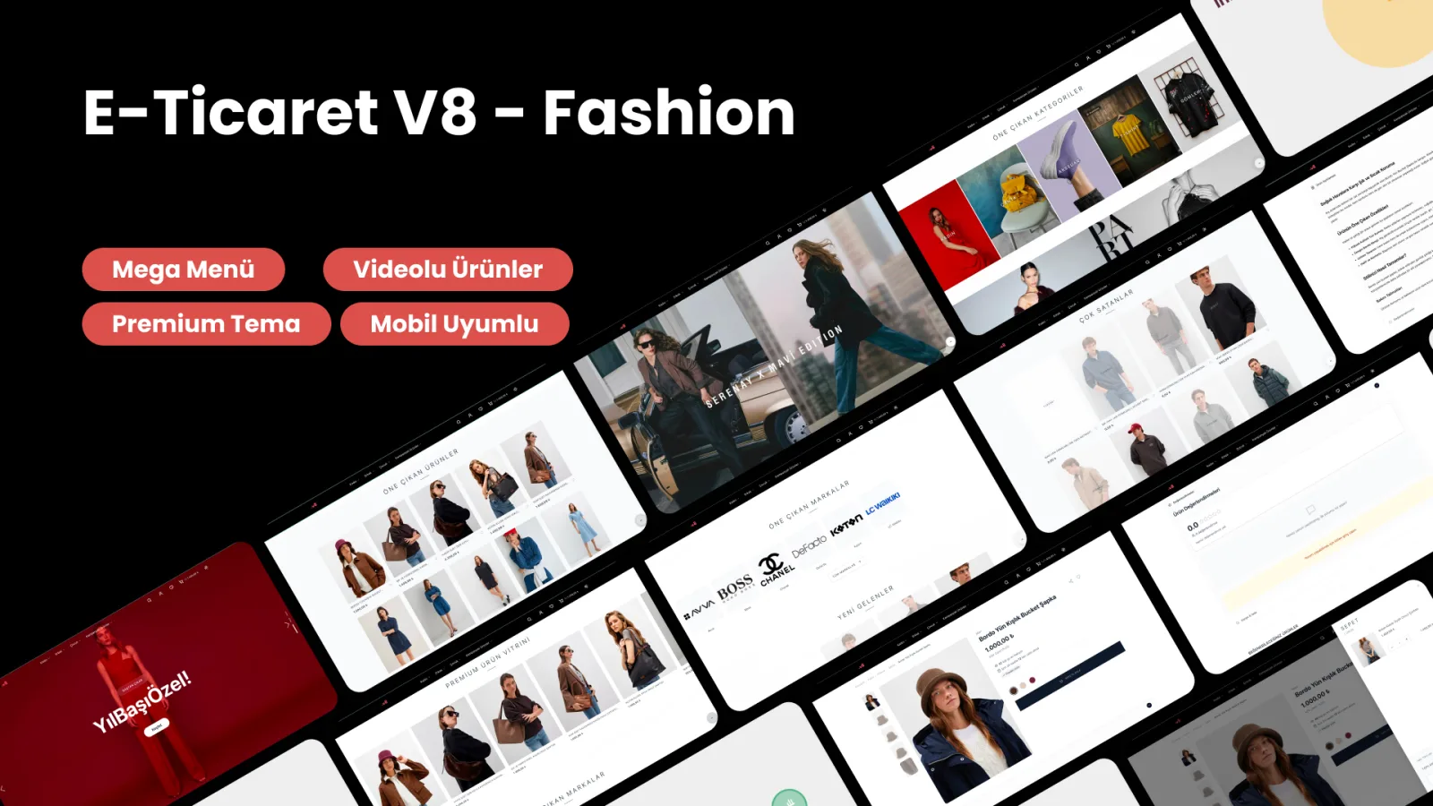 Profesyonel E-Ticaret V8 Fashion